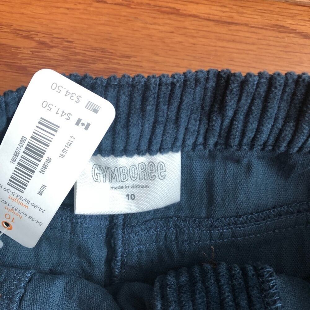 Gymboree Blue Corduroy A-Line Button Closure Pockets Skirt Girl’s Size 10 NWT - Picture 3 of 8